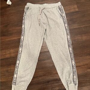 Calvin Klein Gray Men’s Jersey Tech Sweatpants - Medium